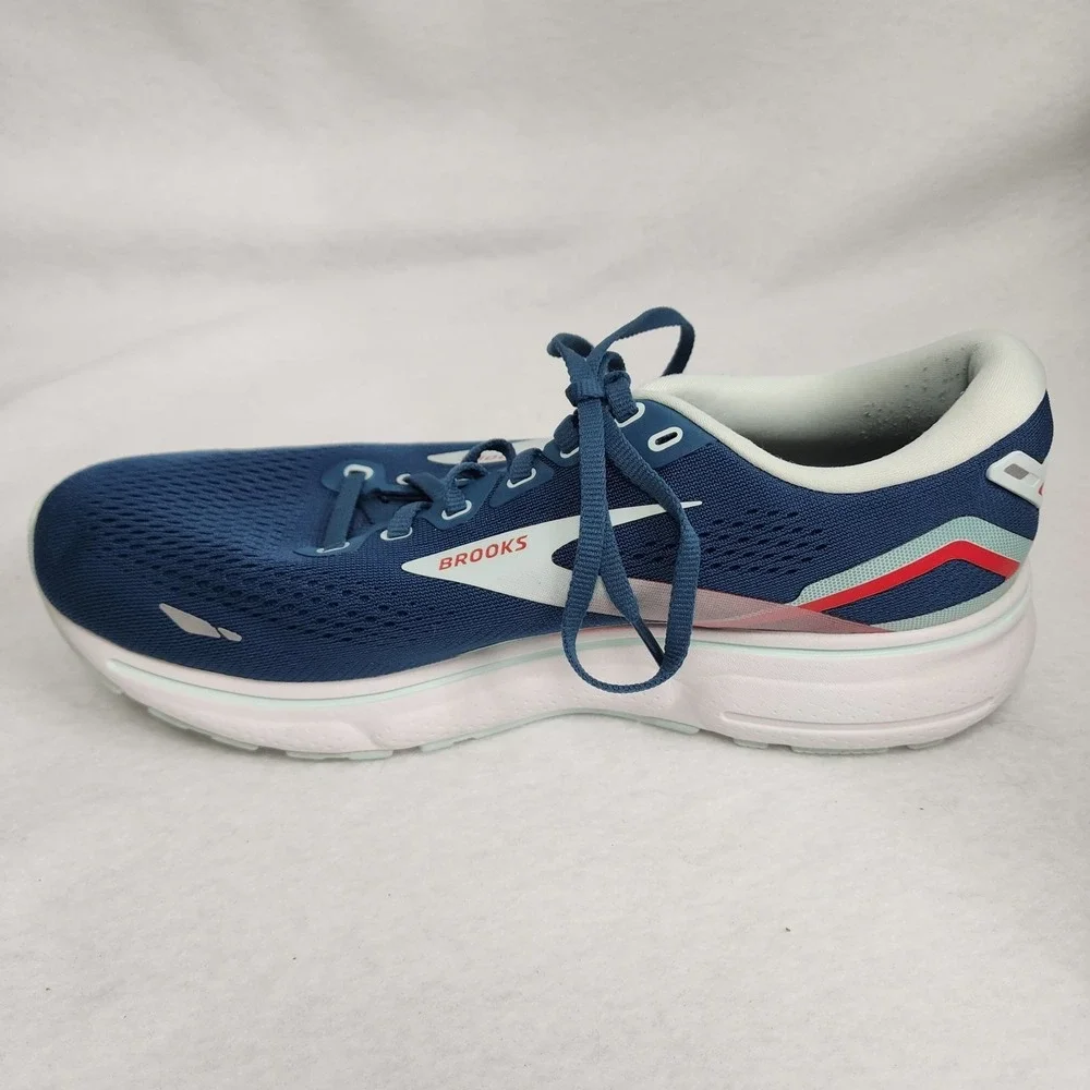 Brooks Ghost 15 1203801B497 Womens US 10.5 B Sneaker Blue Athletic Running Shoes